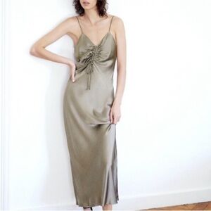 Zara satin maxi dress size‎ small